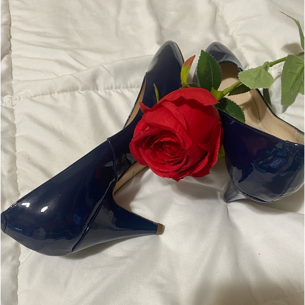 Mansur Gavriel Tacines shoes in Navy Blue Size 37 heels 2 inches high,  new.